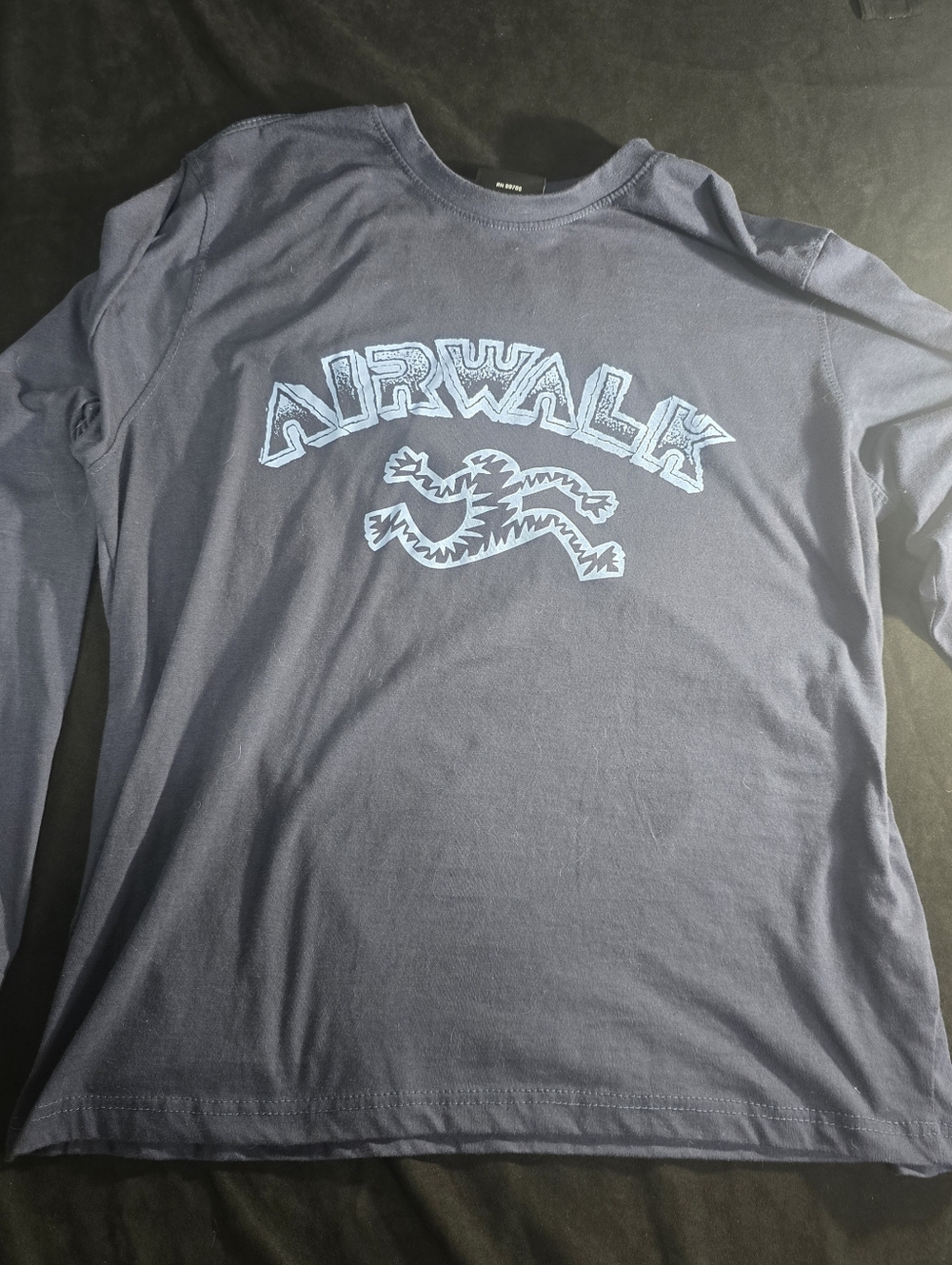 Airwalk Blue Long Sleeve Graphic Skate T-Shirt Size XL